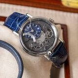 Đồng Hồ Breguet Tradition 7097BB/GY/9WU Rep 1:1 Chế Tác Vỏ Bạc Mặt Xanh Dương Dây Da