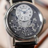 Đồng Hồ Breguet Tradition 7097BB/G1/9WU Rep 1:1 Chế Tác Vỏ Bạc Mặt Trắng Dây Da