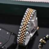 Đồng Hồ Rolex Datejust 36mm 116233 Rep 1:1 Chế Tác Vỏ Demi Vàng Kim Mặt Trắng Cọc Số Đính Đá Dây Kim Loại Jubilee