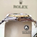 Đồng Hồ Rolex Datejust 36mm 126233-0037 Rep 1:1 Cao Cấp Vỏ Demi Vàng Kim Mặt Lá Cọ Vàng Cọc Số Vạch Dây Kim Loại Jubilee