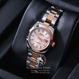 Đồng Hồ Rolex Datejust 31mm 278241-0009 Rep 1:1 Chế Tác Vỏ Vàng Hồng Mặt Hồng Cọc Số Vạch Dây Kim Loại Oyster