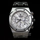 Đồng Hồ Audemars Piguet Royal Oak Chronograph 26320ST.OO.1220ST.02 Rep 1:1 Vỏ Bạc Mặt Trắng