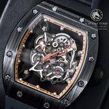 Đồng Hồ Richard Mille RM 055 Bubba Watson Rep 1:1 Cao Cấp Vỏ Ceramic Đen Mặt Skeleton Lộ Cơ Dây Cao Su