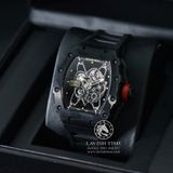Đồng Hồ Richard Mille RM 35-01 Rafael Nadal Rep 1:1 Cao Cấp Vỏ Carbon Mặt Skeleton Lộ Cơ Dây Cao Su