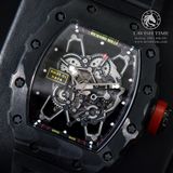 Đồng Hồ Richard Mille RM 35-01 Rafael Nadal Rep 1:1 Cao Cấp Vỏ Carbon Mặt Skeleton Lộ Cơ Dây Cao Su