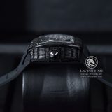 Đồng Hồ Richard Mille RM 19-01 Tourbillon Spider Rep 1:1 Cao Cấp Vỏ Thép Đen Đính Đá Mặt Đính Đá Dây Cao Su