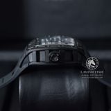 Đồng Hồ Richard Mille RM 052 Tourbillon Skull Rep 1:1 Cao Cấp Vỏ Đen Đính Đá Mặt Đầu Lâu Dây Cao Su