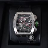 Đồng Hồ Richard Mille RM 011-01 Roberto Mancini Rep 1:1 Cao Cấp Vỏ Bạc Mặt Skeleton Lộ Cơ Dây Cao Su