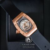 Đồng Hồ Richard Mille RM 007 Rep 1:1 Cao Cấp Vỏ Vàng Hồng Đính Đá Mặt Đính Đá Dây Cao Su
