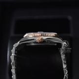 Đồng Hồ Rolex Datejust 36mm 116231 Rep 1:1 Cao Cấp Vỏ Demi Vàng Hồng Mặt Xà Cừ Tím Cọc Số Đính Đá Đây Kim Loại Jubilee