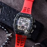 Đồng Hồ Richard Mille RM 11-03 Automatic Winding Flyback Chronograph Rep 1:1 Cao Cấp Vỏ Carbon Mặt Skeleton Lộ Cơ Dây Cao Su
