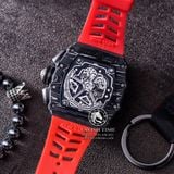 Đồng Hồ Richard Mille RM 11-03 Automatic Winding Flyback Chronograph Rep 1:1 Cao Cấp Vỏ Carbon Mặt Skeleton Lộ Cơ Dây Cao Su