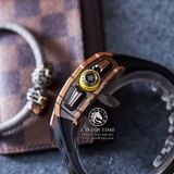 Đồng Hồ Richard Mille RM 11-03 Automatic Winding Flyback Chronograph Rep 1:1 Chế Tác Cao Cấp Vỏ Vàng Hồng Mặt Skeleton Lộ Cơ Dây Cao Su