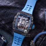 Đồng Hồ Richard Mille RM 53-01 Tourbillon Pablo Mac Donough Rep 1:1 Chế Tác Vỏ Carbon Đen Mặt Skeleton Lộ Cơ Dây Cao Su