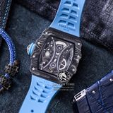 Đồng Hồ Richard Mille RM 53-01 Tourbillon Pablo Mac Donough Rep 1:1 Chế Tác Vỏ Carbon Đen Mặt Skeleton Lộ Cơ Dây Cao Su