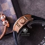 Đồng Hồ Richard Mille RM 010 Rep 1:1 Chế Tác Vỏ Vàng Hồng Mặt Skeleton Lộ Cơ Dây Cao Su