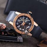 Đồng Hồ Richard Mille RM 63-01 Automatic Winding Dizzy Hands Rep 1:1 Chế Tác Vỏ Vàng Hồng Mặt Skeleton Lộ Cơ Dây Cao Su