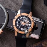 Đồng Hồ Richard Mille RM 63-01 Automatic Winding Dizzy Hands Rep 1:1 Chế Tác Vỏ Vàng Hồng Mặt Skeleton Lộ Cơ Dây Cao Su