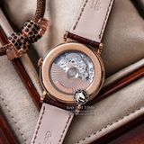 Đồng Hồ Breguet Classique 5177BR/15/9V6 Rep 1:1 Chế Tác Vỏ Vàng Hồng Mặt Trắng Dây Da Nâu