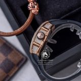 Đồng Hồ Richard Mille RM 51-02 Tourbillon Diamond Twister Rep 1:1 Cao Cấp Vỏ Vàng Hồng Đính Đá Baguette Mặt Đính Đá Dây Cao Su