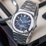 Đồng Hồ Patek Philippe Nautilus 5712/1A-001 Rep 1:1 Vỏ Bạc Mặt Xanh Dây Kim Loại