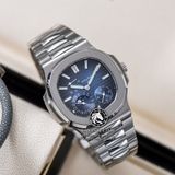 Đồng Hồ Patek Philippe Nautilus 5712/1A-001 Rep 1:1 Vỏ Bạc Mặt Xanh Dây Kim Loại