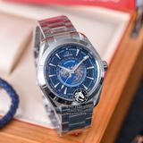 Đồng Hồ Omega Seamaster Aqua Terra 150M Worldtimer 220.12.43.22.03.001 Rep 1:1 Chế Tác Vỏ Bạc Mặt Xanh Dây Kim Loại