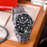 Đồng Hồ Omega Seamaster Diver 300M Co‑Axial Master Chronometer 42 mm 210.30.42.20.01.001 Rep 1:1 Chế Tác Vỏ Bạc Mặt Đen Dây Kim Loại