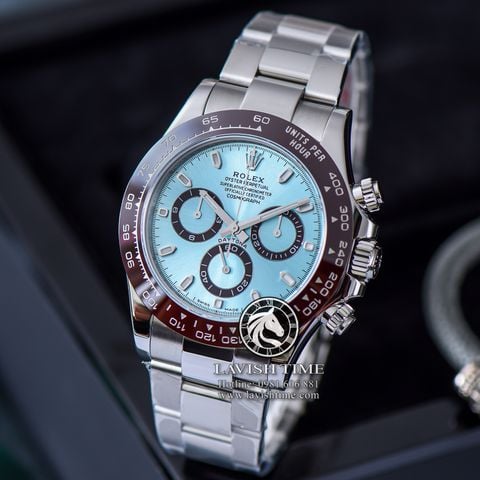 Đồng Hồ Rolex Cosmograph Daytona 116506-0001 Rep 1:1 Cao Cấp Vỏ Bạc Mặt Xanh Dây Kim Loại