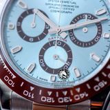 Đồng Hồ Rolex Cosmograph Daytona 116506-0001 Rep 1:1 Cao Cấp Vỏ Bạc Mặt Xanh Dây Kim Loại