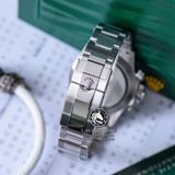 Đồng Hồ Rolex Cosmograph Daytona 116500LN-0002 Rep 1:1 Chế Tác Vỏ Bạc Mặt Đen Dây Kim Loại