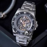 Đồng Hồ Rolex Submariner Artisans de Geneve Andrea Pirlo Project Rep 1:1 Chế Tác Vỏ Bạc Măt Skeleton Dây Kim Loại Oyster