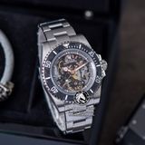 Đồng Hồ Rolex Submariner Artisans de Geneve Andrea Pirlo Project Rep 1:1 Chế Tác Vỏ Bạc Măt Skeleton Dây Kim Loại Oyster