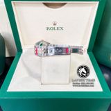Đồng Hồ Rolex Datejust 36mm 116231-0058 Rep 1:1 Chế Tác Vỏ Demi Vàng Hồng Mặt Vi Tính Hồng Cọc Số Đính Đá Dây Kim Loại Jubilee