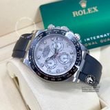 Đồng Hồ Rolex Cosmograph Daytona 116519LN-0026 Rep 1:1 Chế Tác Vỏ Bạc Mặt Số Xà Cừ Vân Mây Trắng Tự Nhiên Cọc Số Độ Kim Cương Thiên Nhiên
