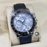 Đồng Hồ Rolex Cosmograph Daytona 116519LN-0026 Rep 1:1 Chế Tác Vỏ Bạc Mặt Số Xà Cừ Vân Mây Trắng Tự Nhiên Cọc Số Độ Kim Cương Thiên Nhiên