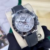 Đồng Hồ Rolex Cosmograph Daytona 116519LN-0026 Rep 1:1 Chế Tác Vỏ Bạc Mặt Số Xà Cừ Vân Mây Trắng Tự Nhiên Cọc Số Độ Kim Cương Thiên Nhiên