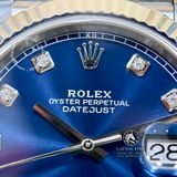Đồng Hồ Rolex Datejust 41mm 126334-0016 Rep 1:1 Chế Tác Vỏ Bạc Mặt Xanh Dương Cọc Số Độ Kim Cương Thiên Nhiên Chân Vàng 18K Dây Kim Loại Jubilee