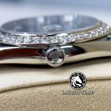 Đồng Hồ Rolex Datejust 41mm 126334-0016 Rep 1:1 Chế Tác Vỏ Bạc Niềng Bezel Và Cọc Số Độ Kim Cương Thiên Nhiên Mặt Xanh  Dây Kim Loại Jubilee