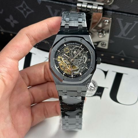 Đồng Hồ Audemars Piguet Royal Oak Double Balance Wheel Openworked 41mm 15416CE.OO.1225CE.01 Rep 1:1 Chế Tác Vỏ Ceramic Đen