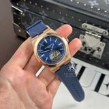 Đồng Hồ Vacheron Constantin Overseas Tourbillon 6000V/110R-B733 Rep 1:1 Chế Tác Vỏ Vàng Hồng Mặt Xanh Dương
