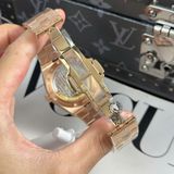 Đồng Hồ Vacheron Constantin Overseas Tourbillon 6000V/110R-B733 Rep 1:1 Chế Tác Vỏ Vàng Hồng Mặt Xanh Dương
