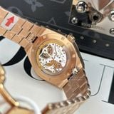 Đồng Hồ Vacheron Constantin Overseas Tourbillon 6000V/110R-B733 Rep 1:1 Chế Tác Vỏ Vàng Hồng Mặt Xanh Dương
