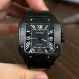Đồng Hồ Cartier Santos De Cartier 40mm ADLC CRWSSA0039 Rep 1:1 Chế Tác Vỏ Full Đen