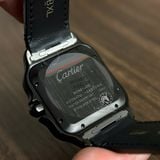 Đồng Hồ Cartier Santos De Cartier 40mm ADLC CRWSSA0039 Rep 1:1 Chế Tác Vỏ Full Đen