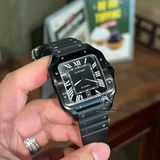 Đồng Hồ Cartier Santos De Cartier 40mm ADLC CRWSSA0039 Rep 1:1 Chế Tác Vỏ Full Đen