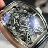 Đồng Hồ Franck Muller Curvex CX Grand Central Tourbillon Skeleton CX 36 T CTR SQT AC TTNRBR Rep 1:1 Chế Tác Vỏ Thép