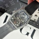 Đồng Hồ Franck Muller Curvex CX Grand Central Tourbillon Skeleton CX 36 T CTR SQT AC TTNRBR Rep 1:1 Chế Tác Vỏ Thép