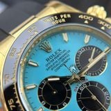Đồng Hồ Rolex Cosmograph Daytona 126518LN-0014 Rep 1:1 Chế Tác Mặt Số Xanh Tiffany Vỏ Vàng Kim Dây Cao Su Oysterflex