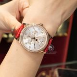 Đồng Hồ Patek Philippe Complications 4947R-001 Rep 1:1 Chế Tác Vỏ Vàng Hồng Mặt Trắng Dây Da Đỏ